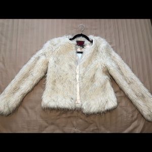 Faux fur coat